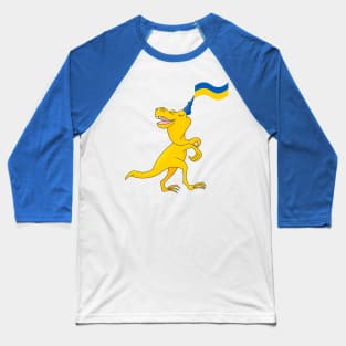 Ukrainian Dinosaur Baseball T-Shirt